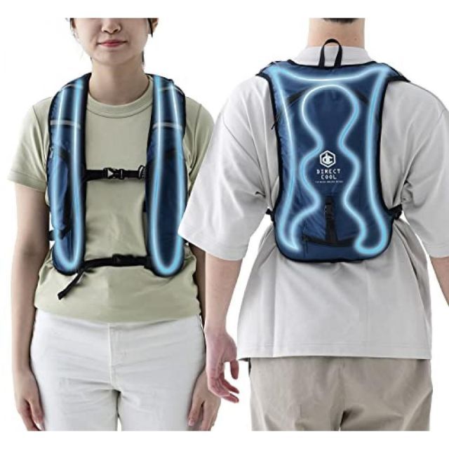 DIRECTCOOL バッテリー付 水冷服 ネイビー DC-B01S N 熱中症 対策 暑さ対策 猛暑 酷暑 涼しい 冷感 水冷式ウェア