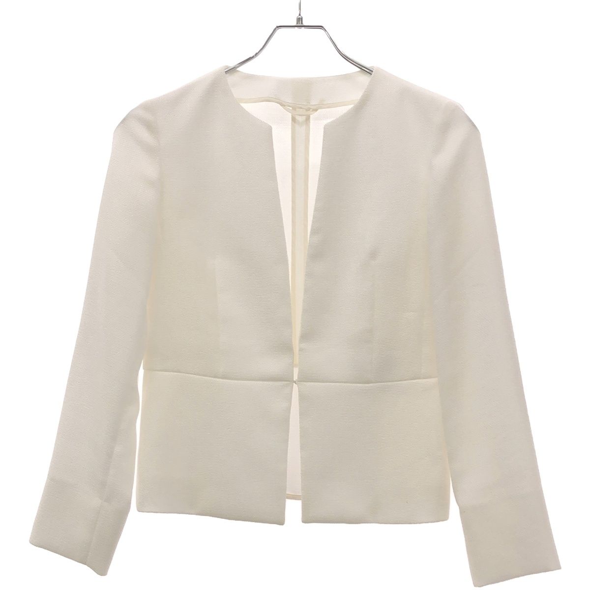 ANAYI アナイ ノーカラージャケット 102011-10-210-01-360 ホワイト 36  