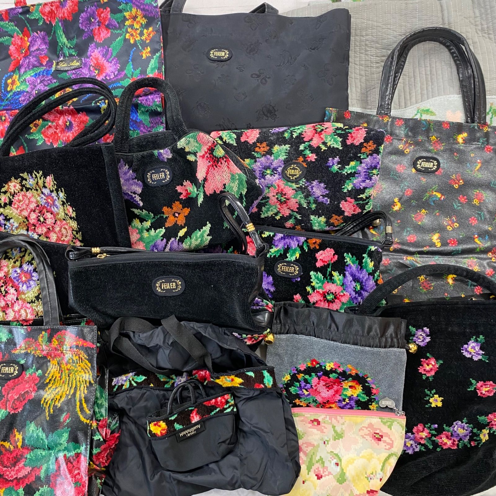 S149 ファイラー系 小物 まとめ14点セット 手提げバック ポーチ エコバッグ