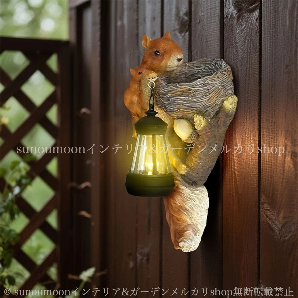 樹脂 オーナメント 親子 4-7 かわいい オブジェ ガーデン おしゃれ インテリア ガーデン雑貨 小動物 雑貨 庭の装飾 動物 リス かご ガーデンライト ガーデンインテリア 子リス ガーデニング ランタン お洒落 アニマル STEELWINDOWSANDDOORS_COM