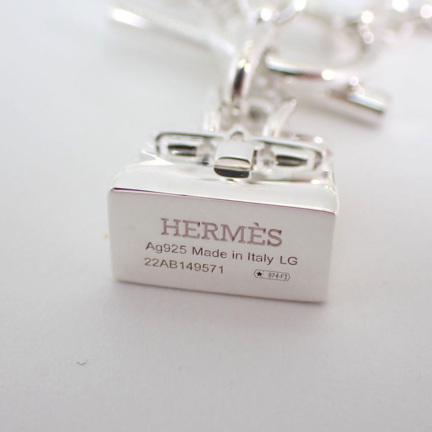 HERMES AG925 バーキン アミュレット ブレスレット