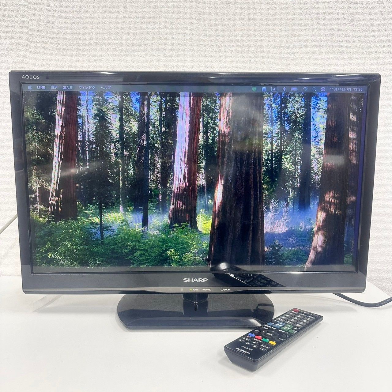 中古SHARP シャープ24V型 液晶テレビ AQUOS LC-24K20-B アクオス