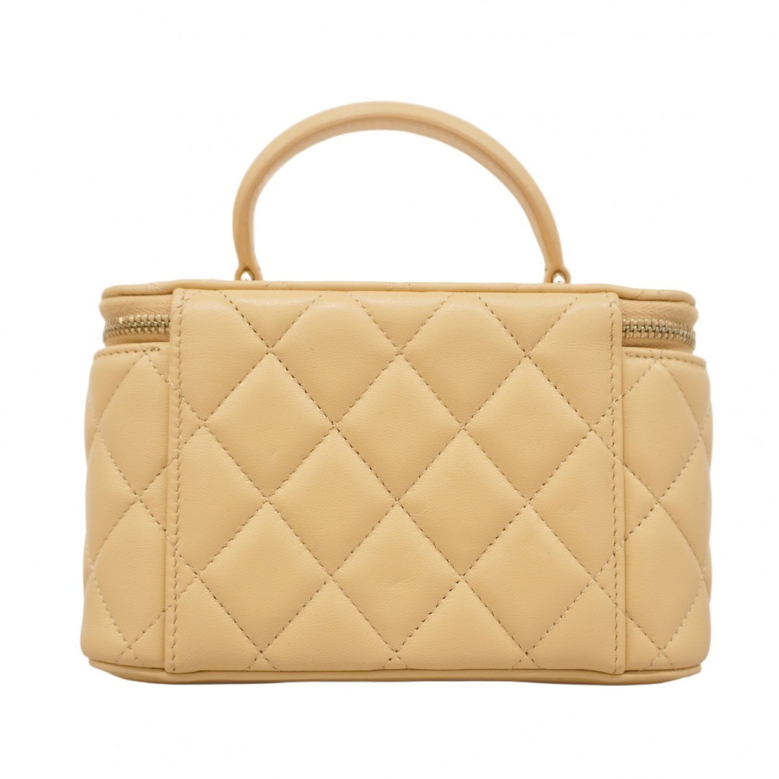 シャネル Chanel シャネル バニティバッグ マトラッセ チェーンショルダー ラムスキン ベージュ シャンパン 2wayバッグレディース P1448581 DECORATOM_COM_BR