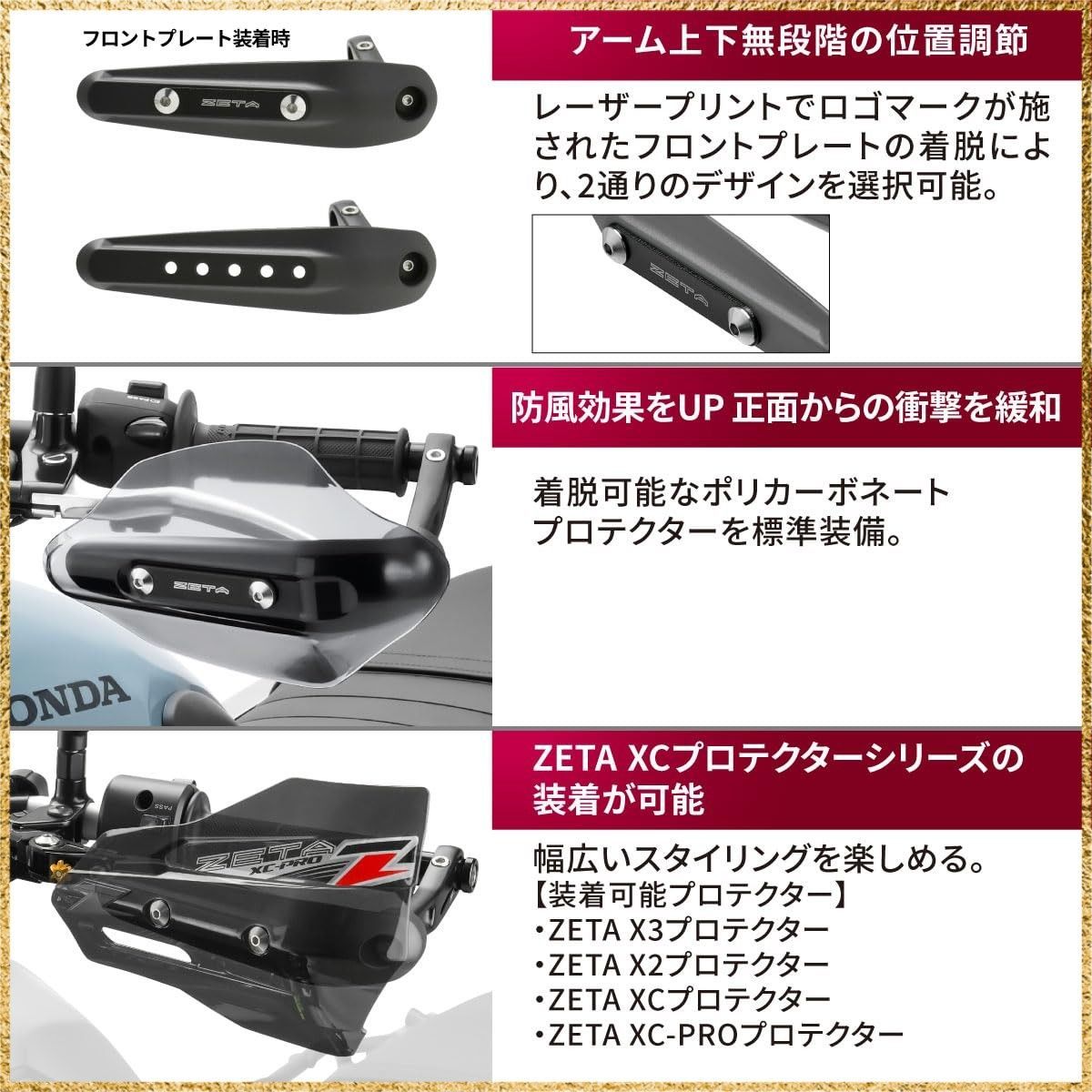 ZETAソニックハンドガードF5633ライトスモークPCキットM16/M8タイプ