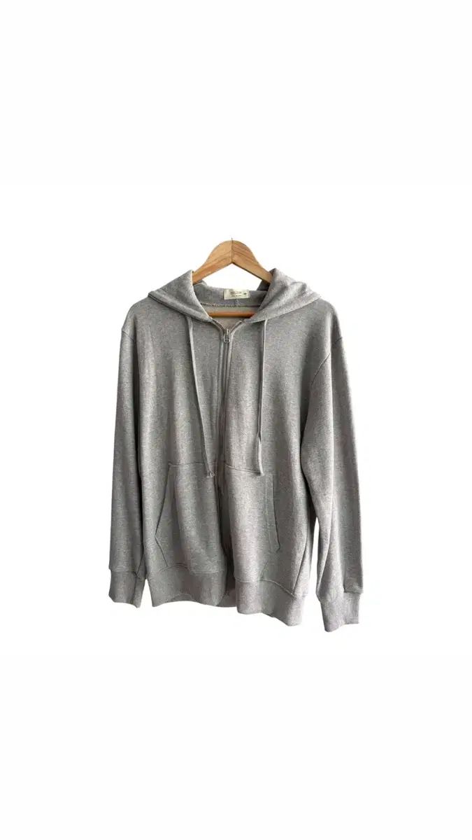 グレー フードジップアップ (M)