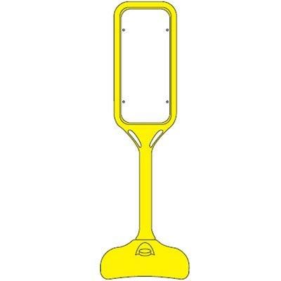 緑十字 サインスタンドPS 白無地タイプ 片面表示 1240×370mmΦ 369120