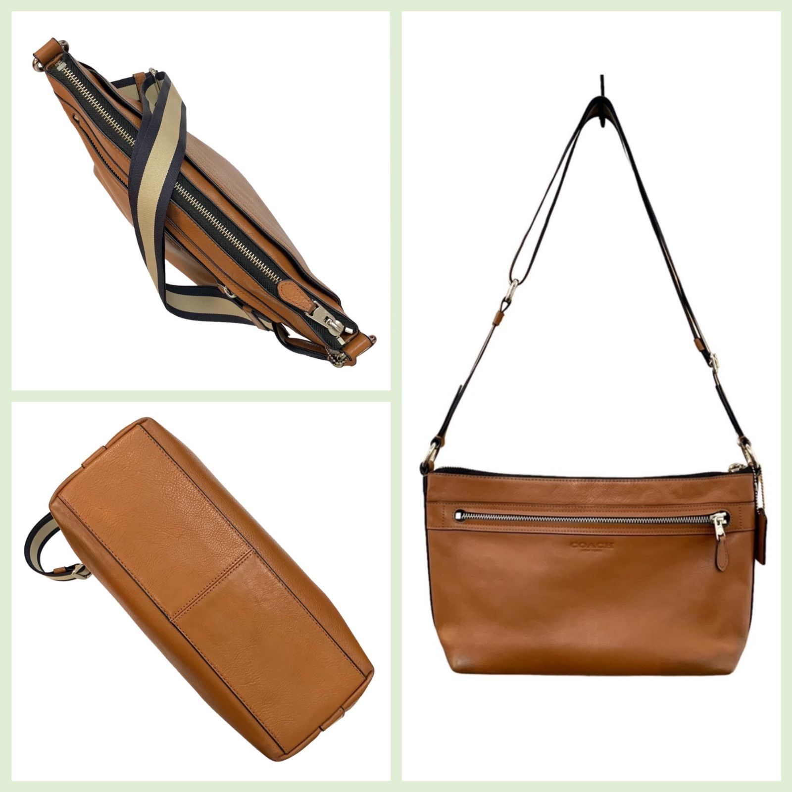 上美品⭐️コーチ COACH】 サドル ヘリテージ ショルダーバッグ 斜め 