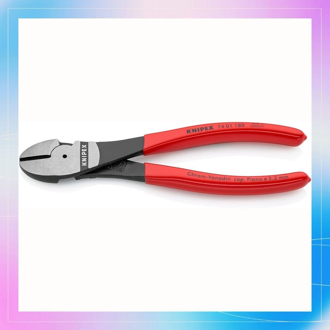 180mm クニペックス KNIPEX 7401-180 強力型斜ニッパー(硬線用) (SB) - メルカリ