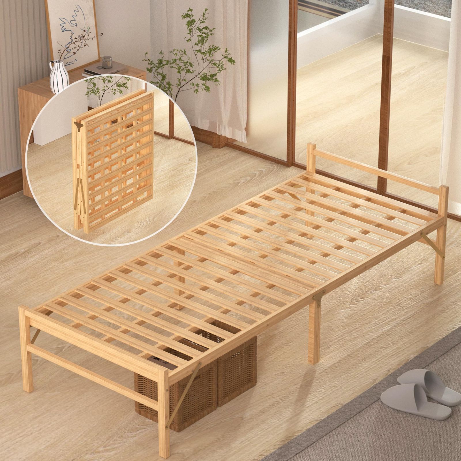 折りたたみベッド 新品未使用　未開封 山善 折りたたみベッド シングル 簡易ベッド 折りたたみ 組立