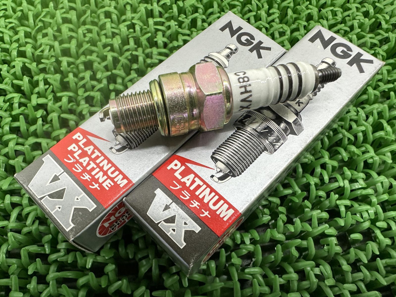NGK製ZZ-R250 スパークプラグ C8HVX 在庫有 即納 日本特殊陶業 新品 EX250H 2本セット VXプラチナプラグ 未使用品 エリミネーター250