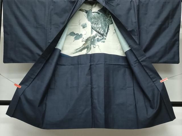 平和屋着物○男性 本場大島紬 アンサンブル 吉祥文 正絹 逸品