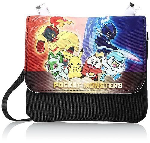 クロ/ポケモン集合 [ポケットモンスター] クリップポケット クリップポケットショルダー付き ボーイズ KPK6-1451 クロ/ポケモン集合