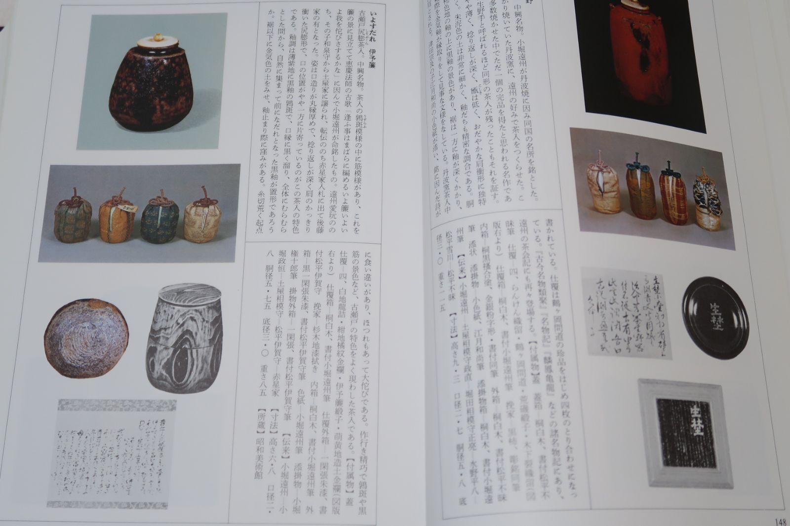 茶道美術鑑賞辞典/史料的にも確実に評価された各種の道具を体系