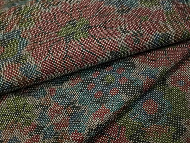 平和屋着物○本場大島紬 7マルキ 舞花文 正絹 逸品 CAAT7546vp - メルカリ