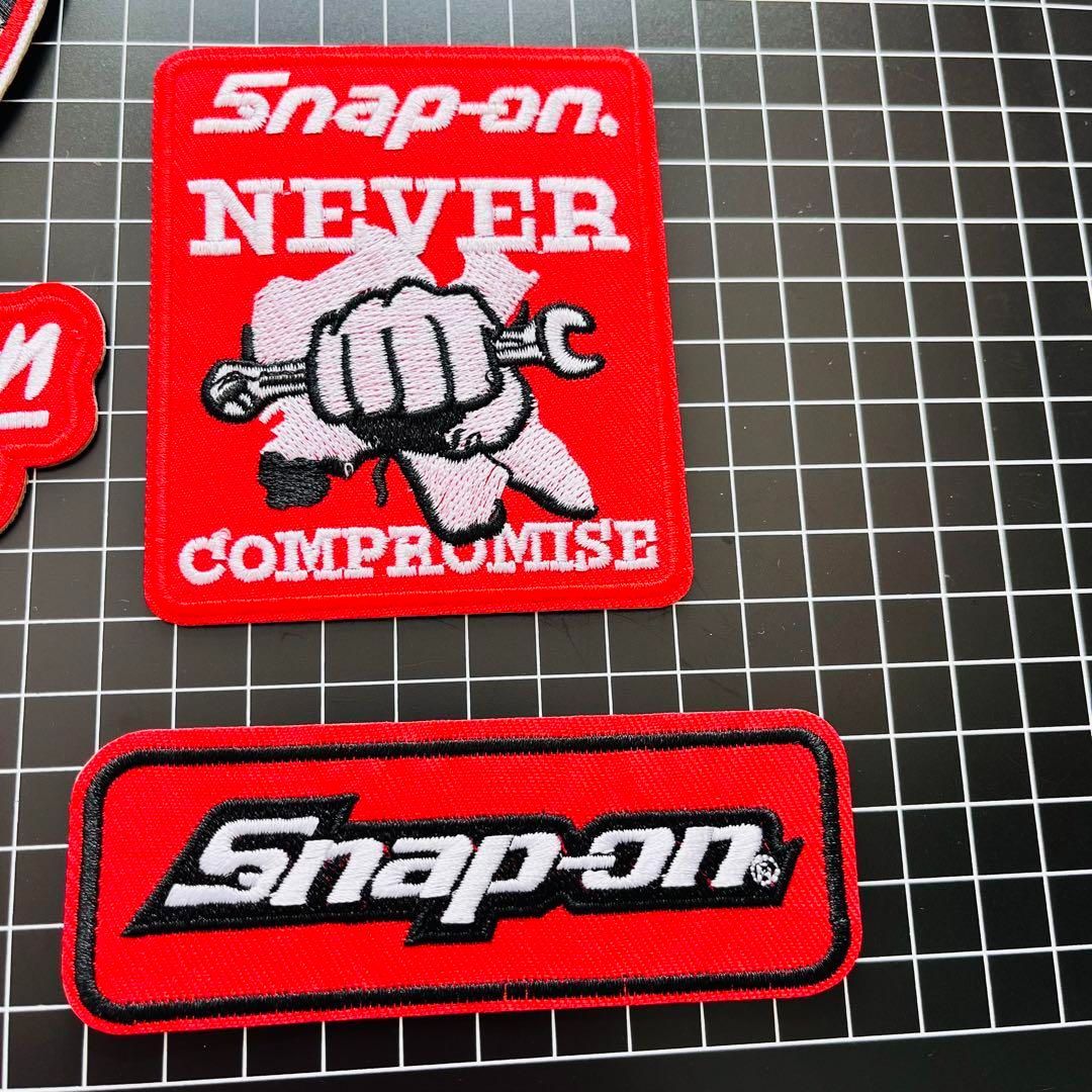 スナップオン Snap-on tools 赤 アイロンワッペン 工具 STIHLトラック ドライバー レンチ  オシャレ アメリカン アメカジ 車 GMC