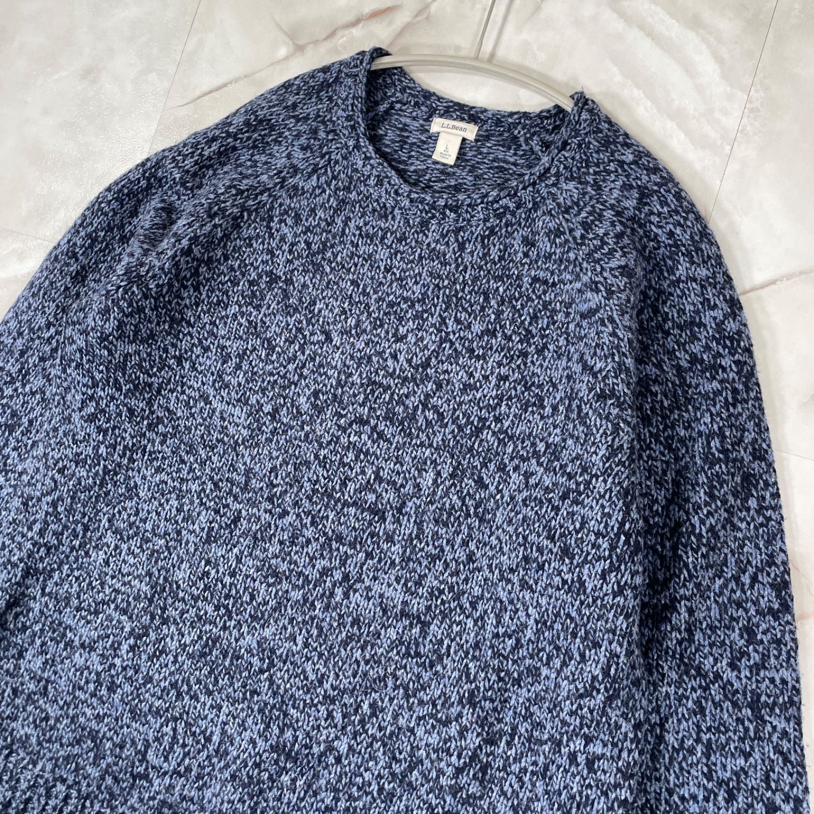 L.L.Bean エルエルビーン 90s???00s クルーネックミドルゲージニット 