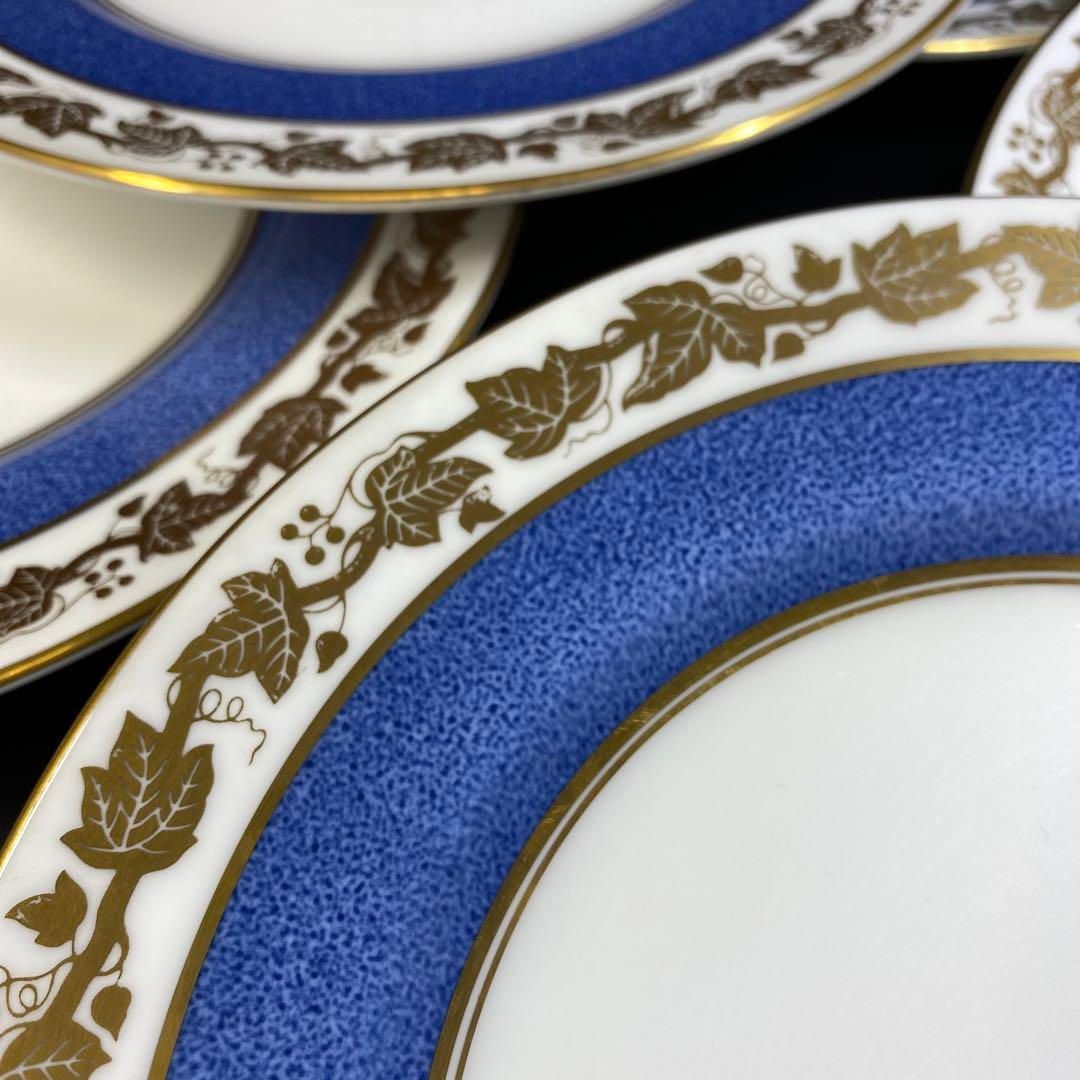 ホワイトホールパウダーブループレート6枚