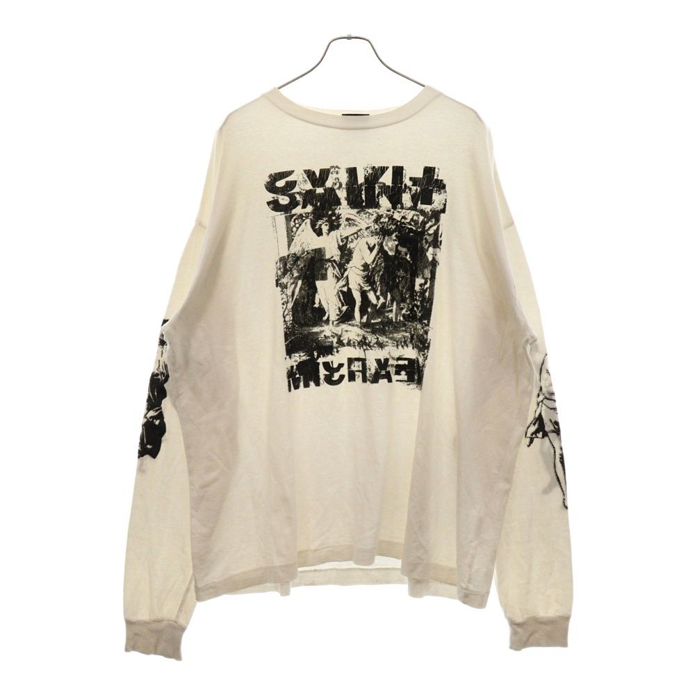 SAINT MICHAEL (セントマイケル) 20AW ANGELS TEE エンジェル プリント 長袖 カットソー Tシャツ ホワイト SM-A20-0000-006