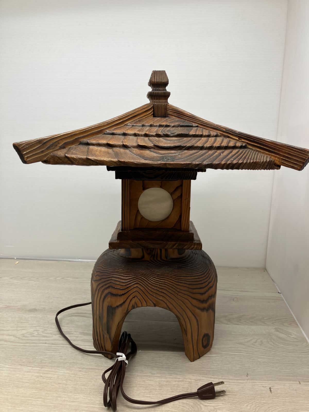 木製灯篭ランプ