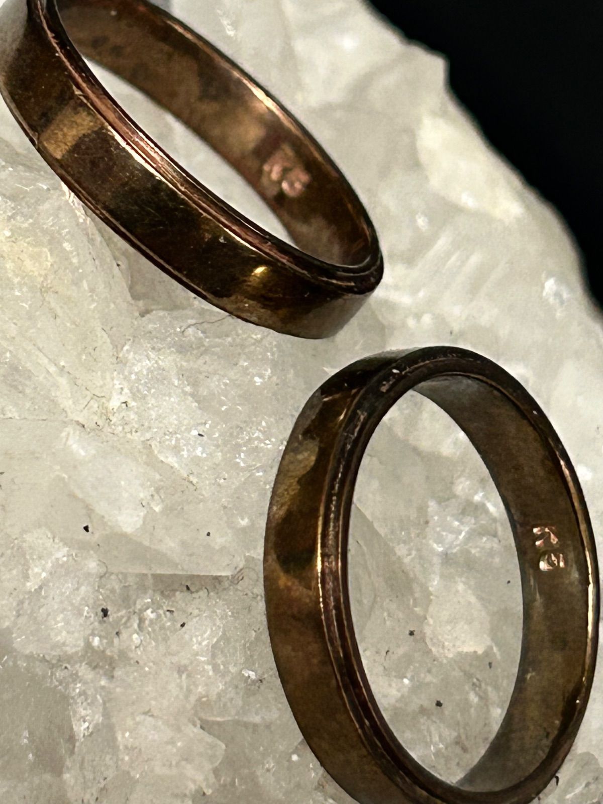 在庫2000年代初期K5刻印GOLDプレーンモデルRING黄金サイズ18号