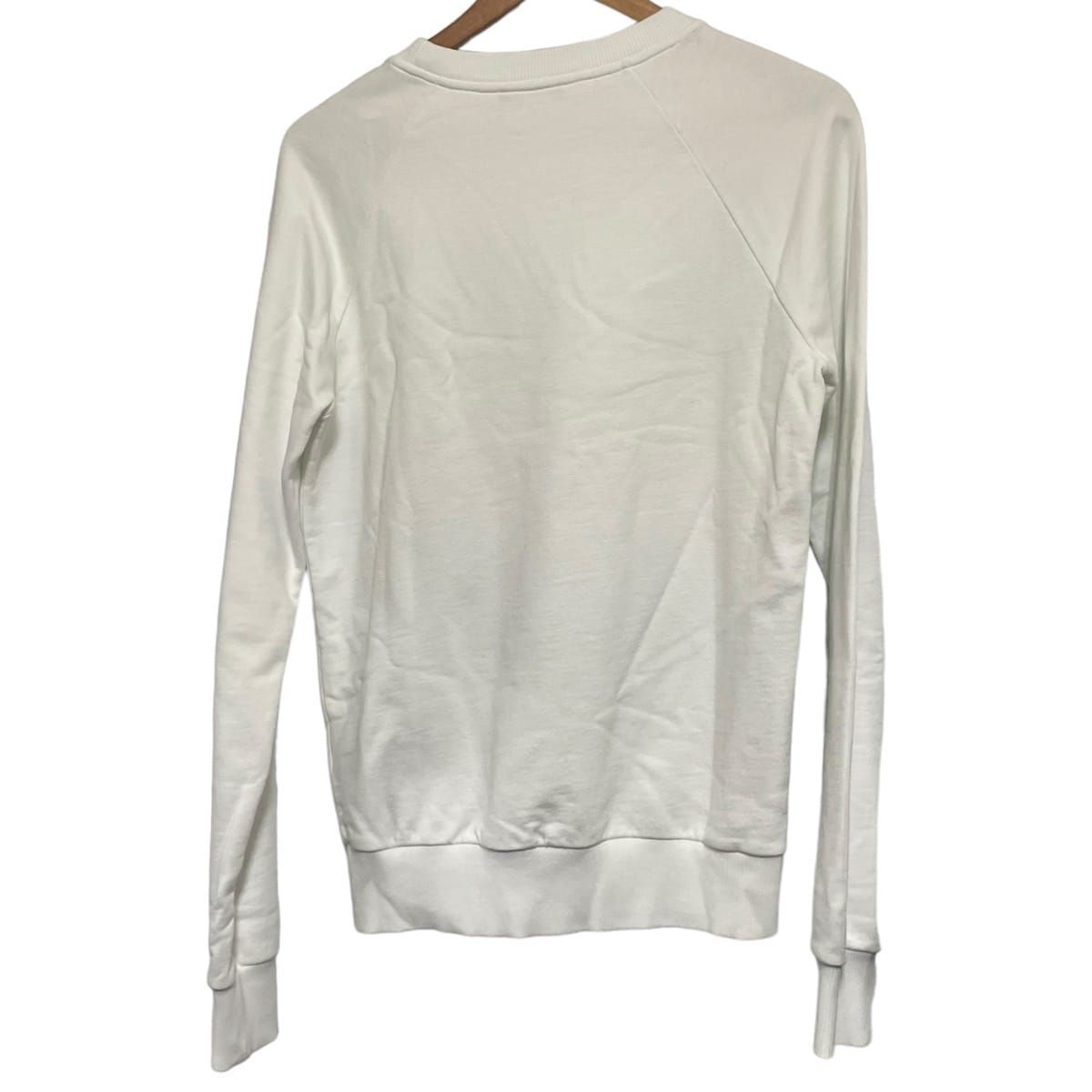 BALMAIN ホワイトスウェットシャツ XS 【公式通販】