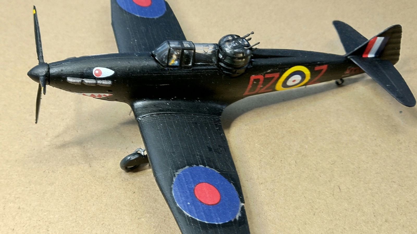 1/72 ボールトンポール デファイアント戦闘機 完成品 A02069 ボルトン