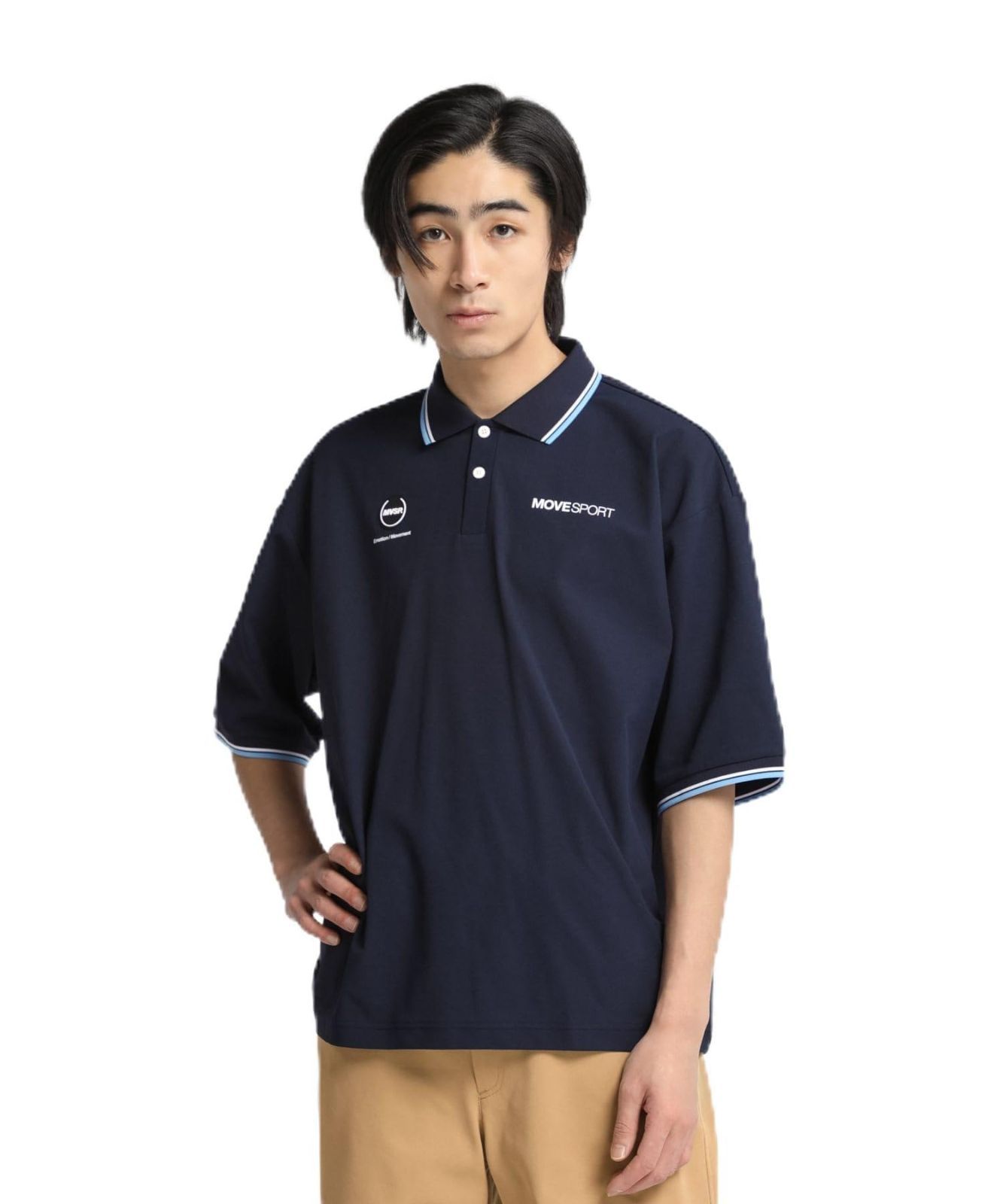 open yy ruffle polo shirt, white M | 후루츠패밀리 【美品】OPEN YY