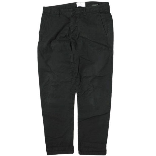 AMI Alexandre Mattiussi アミ アレクサンドルマテュッシ ポルトガル製 Black Chino Trousers テーパードチノパンツ E18T609.210 M ブラック ツイル ボトムス g15428