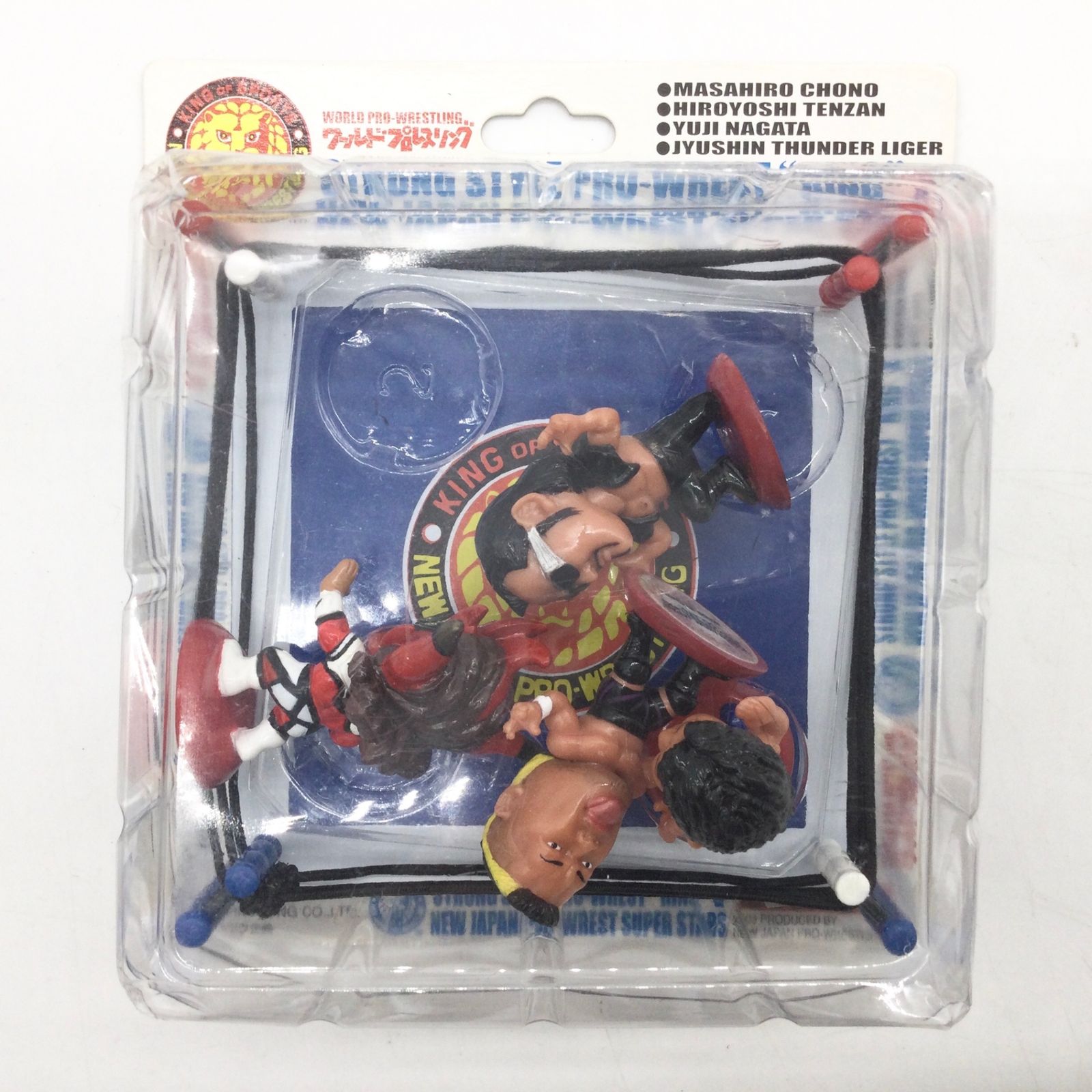 9296 ワールドプロレスリング 新日本プロレス プロ格ヒーローズ ディスプレイリング フィギュア4点セット 蝶野正洋 天山広吉 永田裕志 ライガー 初期版