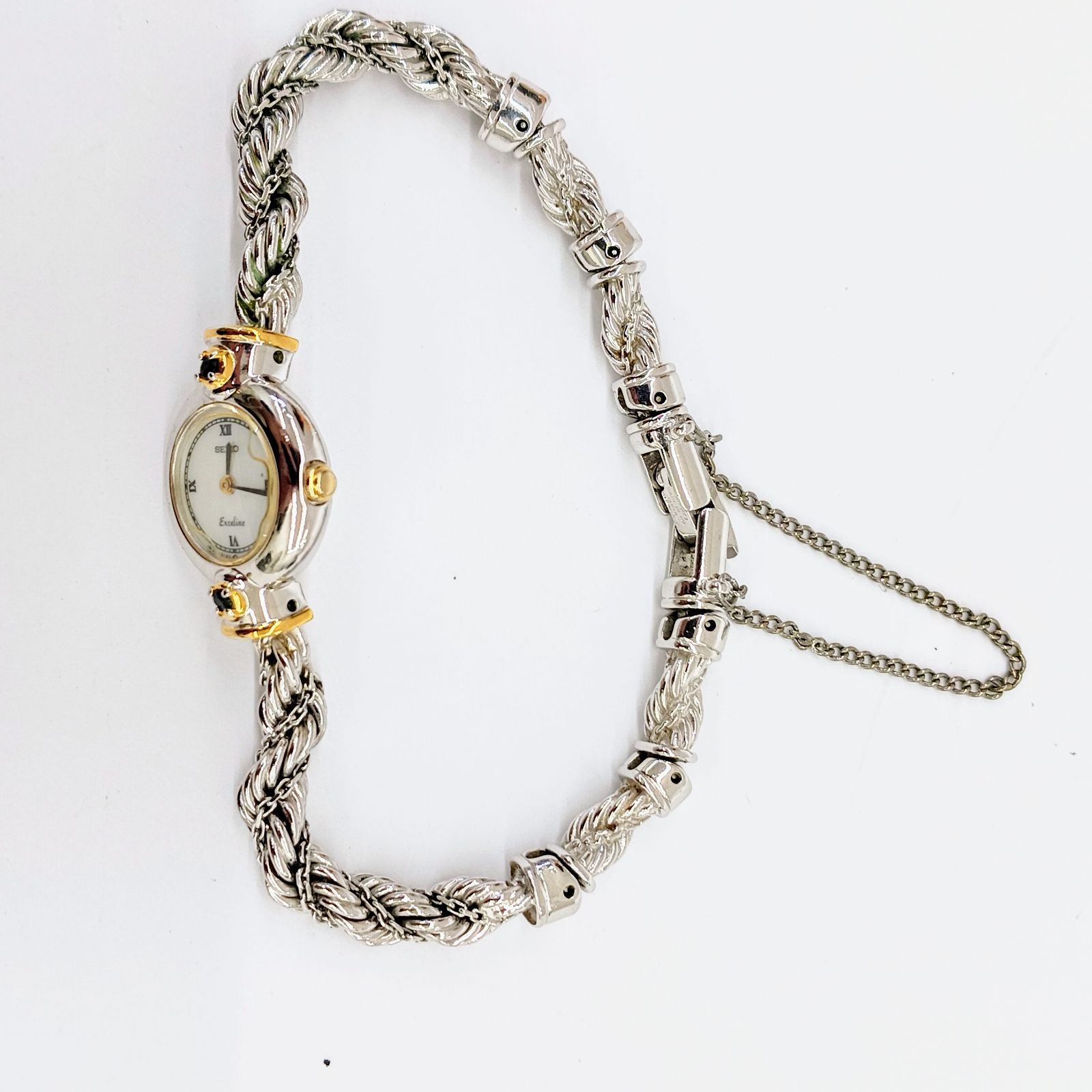 SEIKO セイコー 1E20-0690 エクセリーヌ SS シェル文字盤 クオーツ