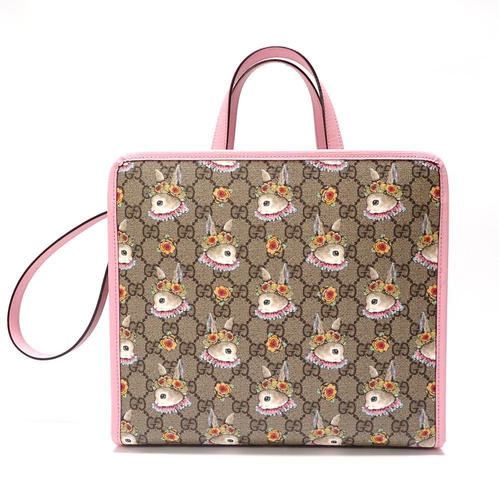 GUCCI】 グッチ ヒグチユウコ チルドレンズ ラビット GGスプリーム 2WAYバッグ 630542 バッグ PVC 中古 美品 イタリー  ITALY 肩掛け 質屋 - メルカリ