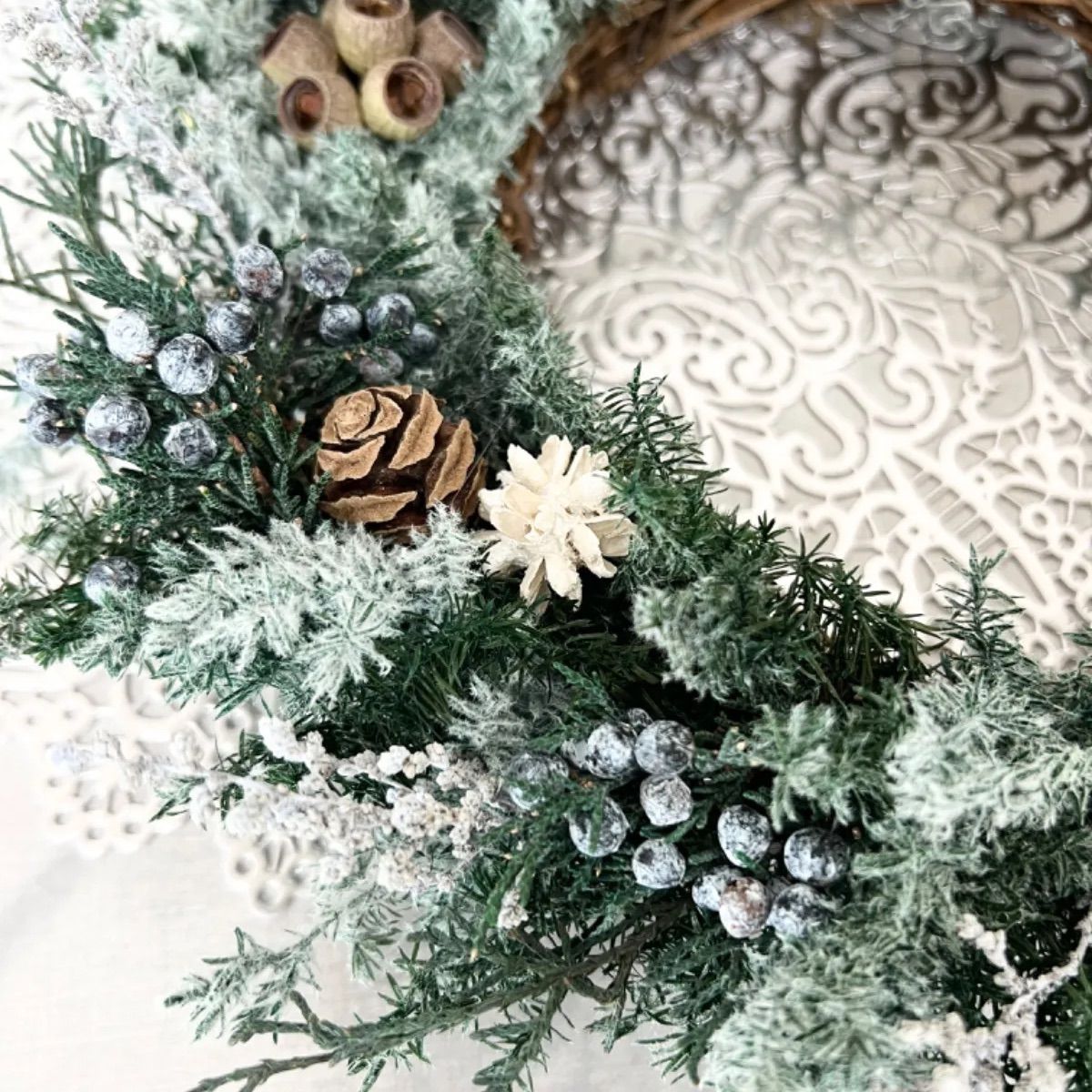 メルカリShops限定セール✩.*˚クリスマスリース(自然素材ナチュラル  