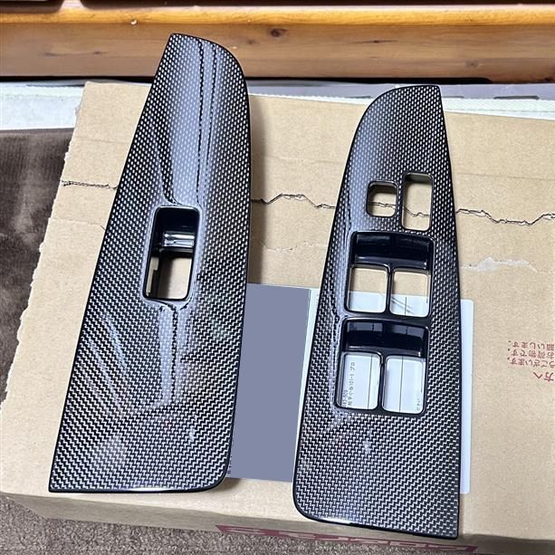 トヨタ TOYOTA 純正 カーボン 調 パワーウィンドウ スイッチパネル JZX100 フロント RH LH 助手席 運転席 セット チェイサー マークⅡ ツアラーV クレスタ2 パーツ エンジン タイヤ バンパー 検索 マフラー