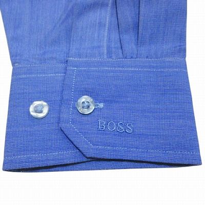 BOSS カッタウェイカラー シャツ | ブルー | FARFETCH JP