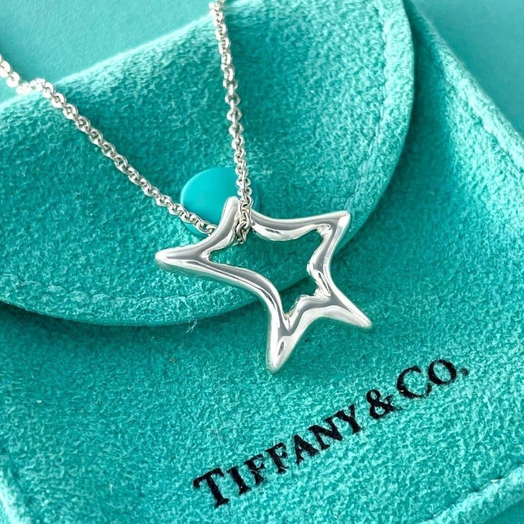 ティファニー 希少 オープン スター ネックレス シルバー 925 Q46fe