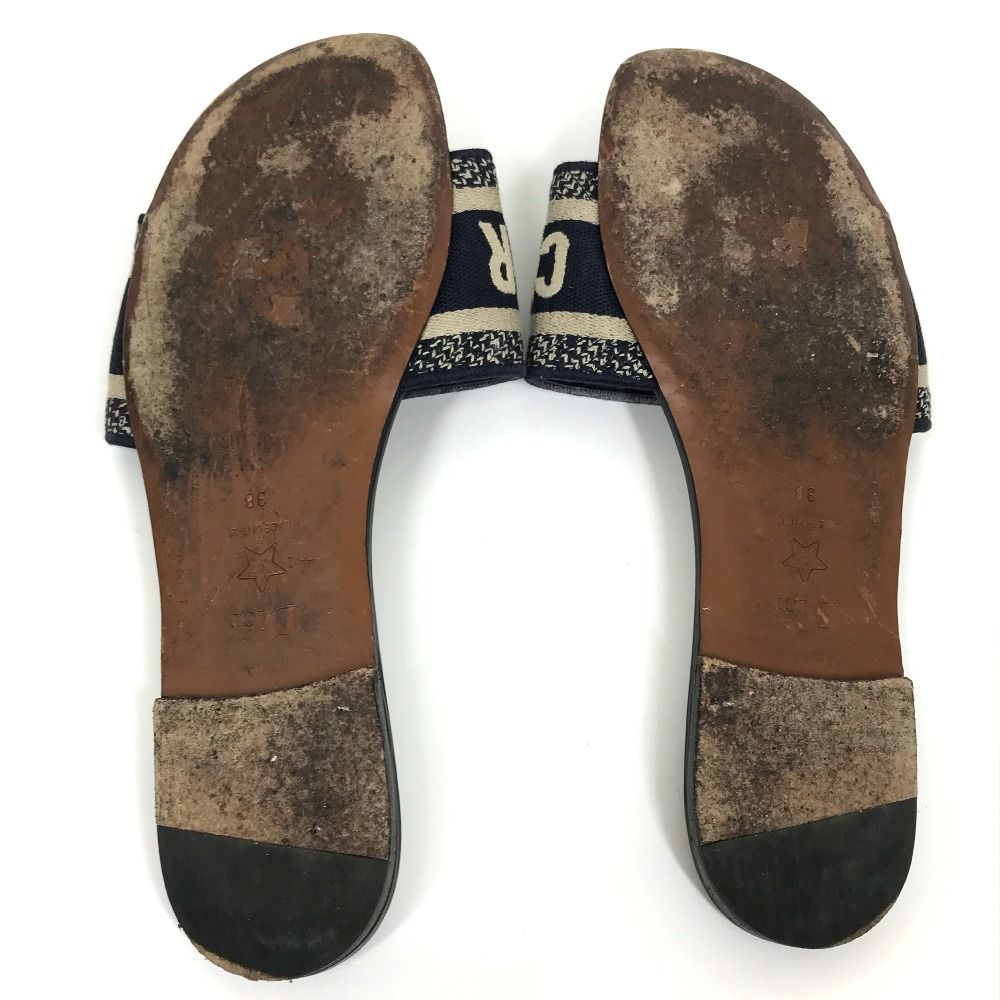 ディオール フラット 靴 ぺたんこ DWAYミュール エンブロイダリー  