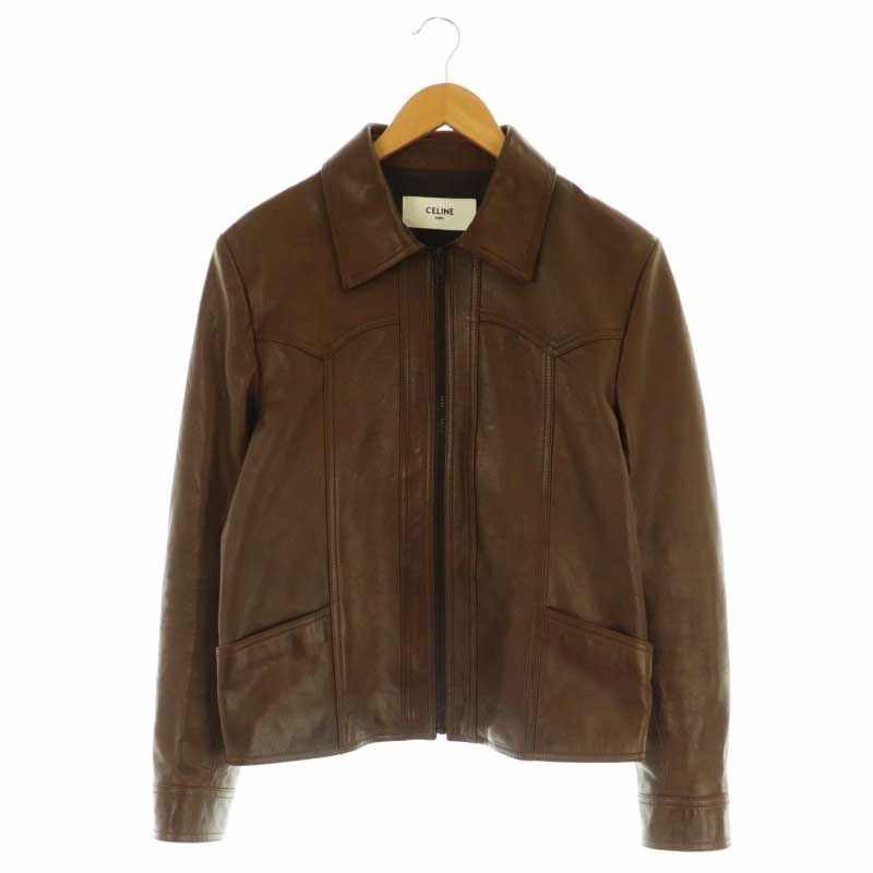 21ss celine 21ss celine オーバーサイズ レザージャケット セリーヌ