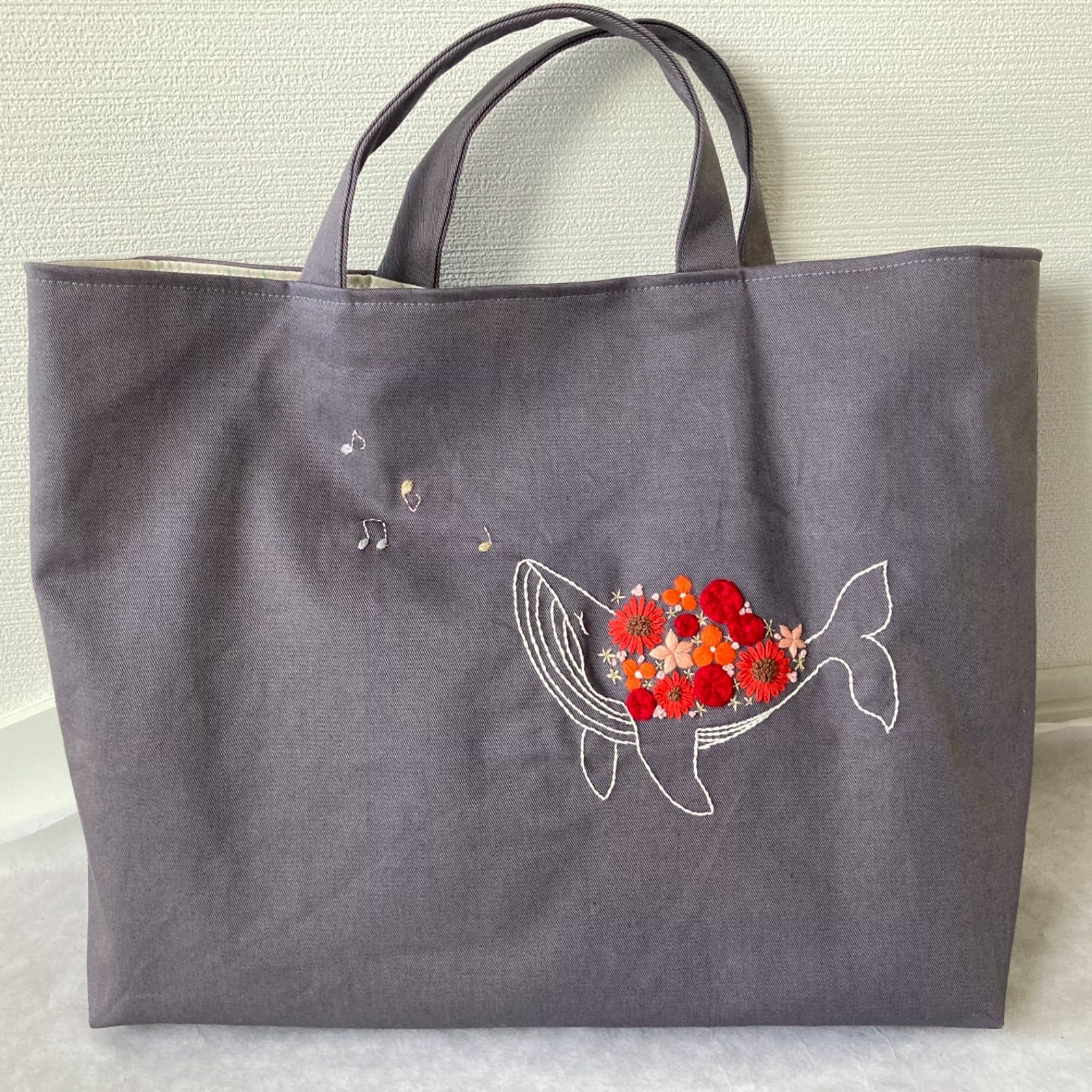 ハンドメイド手刺繍バッグ bae737f5b36fb8679581d3afcbc219