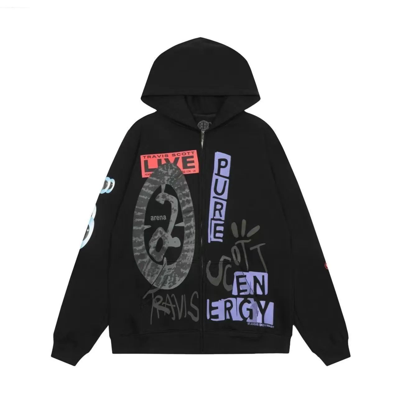 【入手困難・新品未使用】CACTUS JACK TRAVIS SCOTT/カクタスジャックトラヴィススコット ユートピア UK ツアー　ジップアップ パーカー・フーディ　ユニセックス