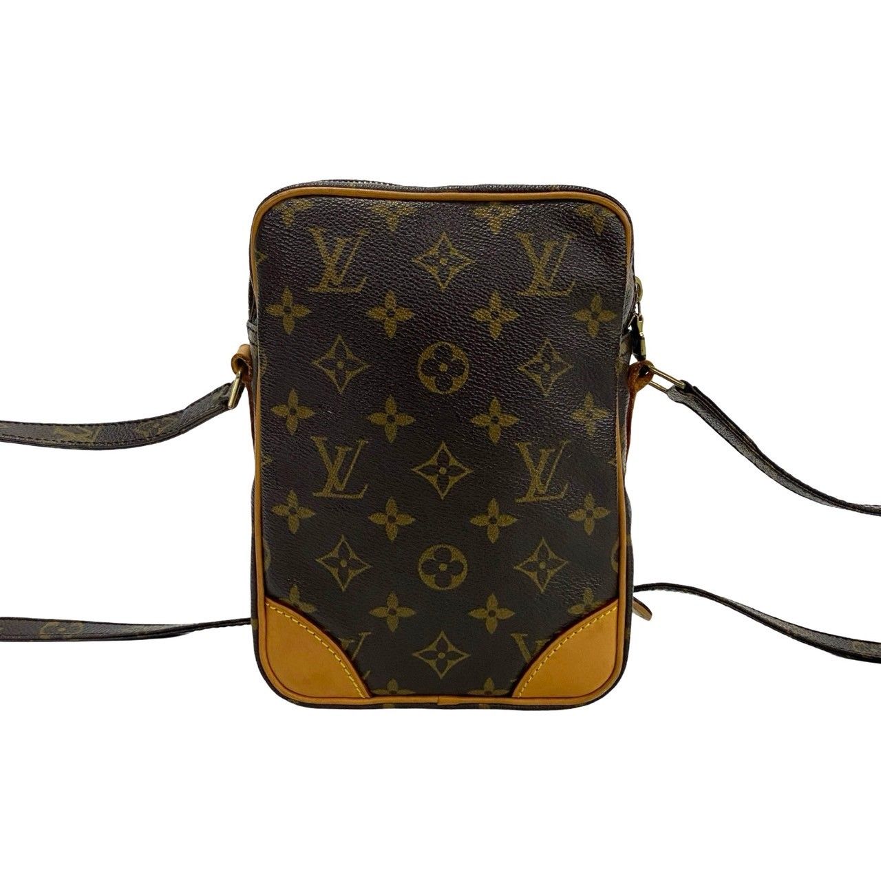 極 美品 LOUIS VUITTON ルイヴィトン ヴィンテージ ダヌーヴ モノグラム レザー ミニ ショルダーバッグ ポシェット ブラウン  36377 - メルカリ