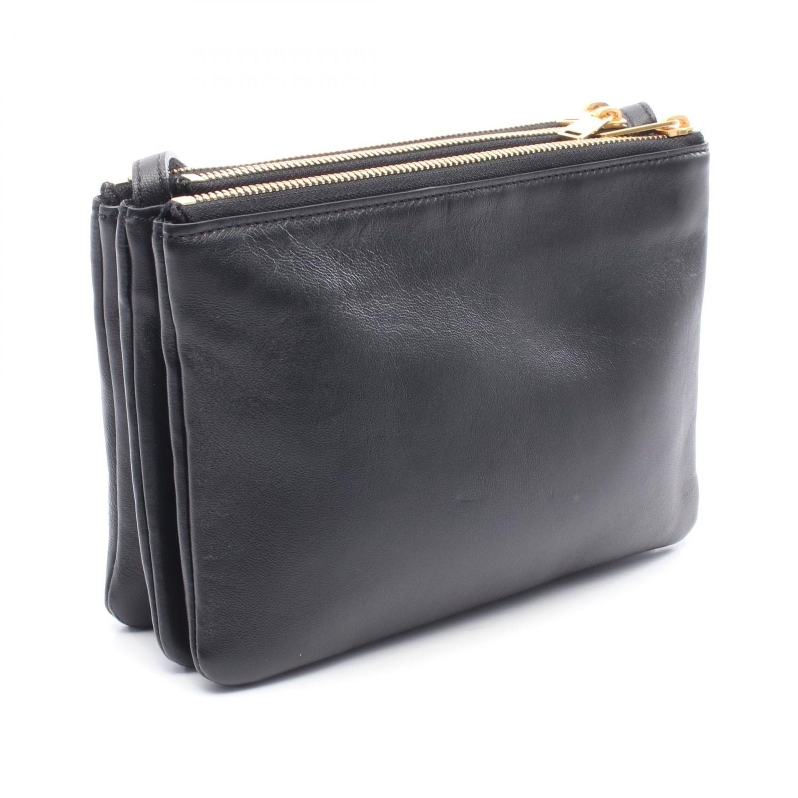 美品✨ セリーヌ トリオ スモール ショルダーバッグ 保存袋あり ブラック 黒 美品 セリーヌ トリオ ショルダーバック セリーヌ トリオ スモール