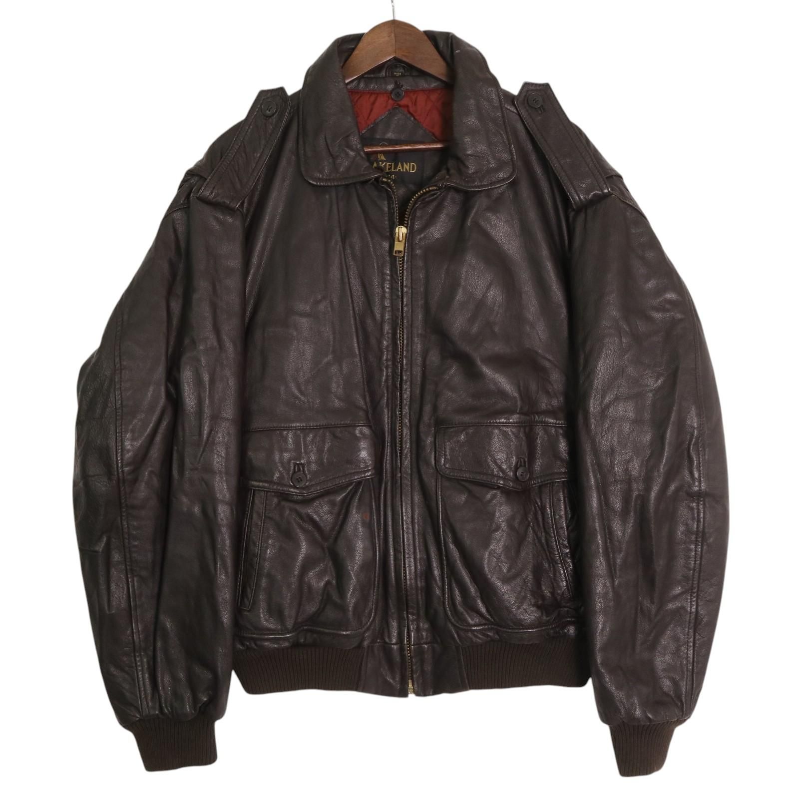 90年代 Lakeland レイクランド A-2タイプ フライトジャケット 90年代 Lakeland レイクランド A-2タイプ フライトジャケット