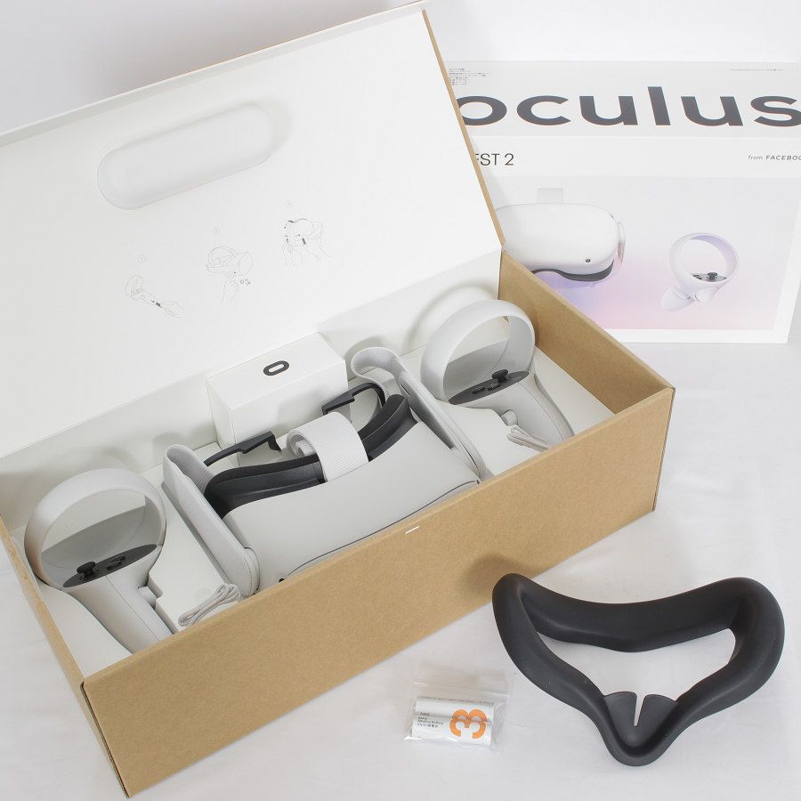Oculus Quest 2 128GB 付属品3品 - 家庭用ゲーム本体