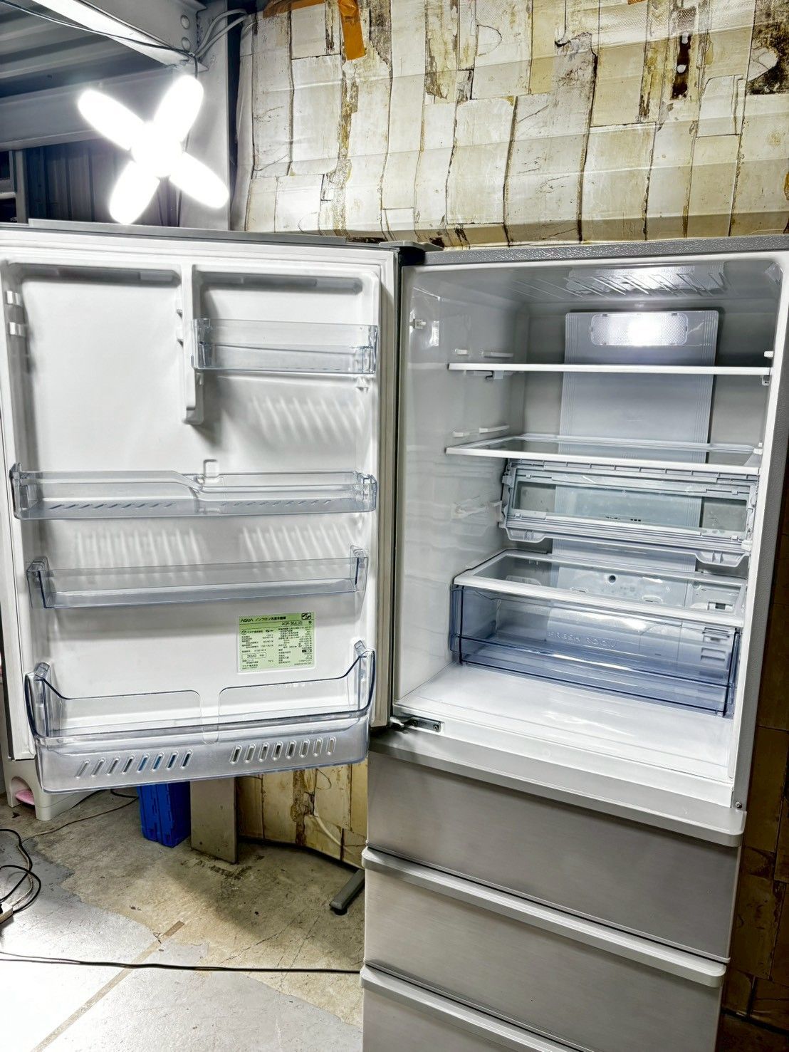 2020年製】 AQUA アクア AQR-36JL ノンフロン冷凍冷蔵庫 355L 大容量