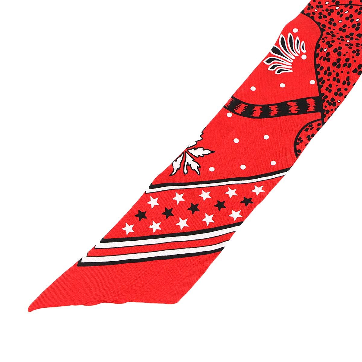 美品 エルメス HERMES ツイリー スカーフ Les Leopards Bandana
