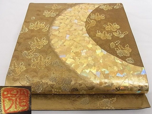 平和屋-こころ店□金彩友禅作家 金彩の魔術師 堀省平 金煌織 太鼓柄