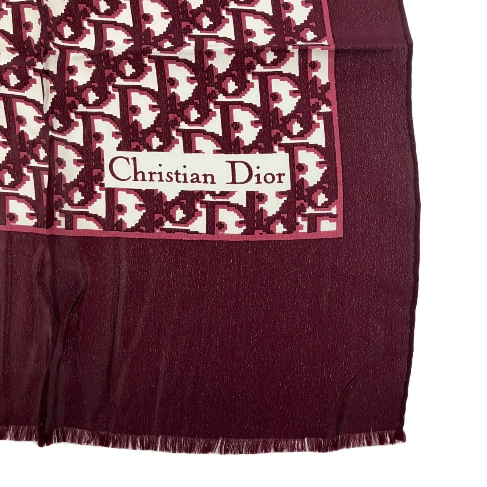 クリスチャンディオール　christian dior トロッター柄ストール クリスチャンディオールChristian Dior トロッター柄スカーフ