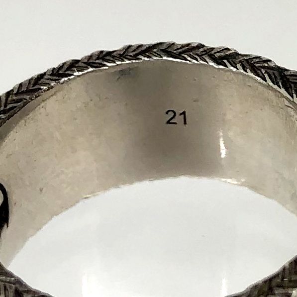 GUCCI ガーデン アラベスク ベルトモチーフ リング SV925 21号 GUCCI ガーデン アラベスク ベルトモチーフ リング SV925 21号