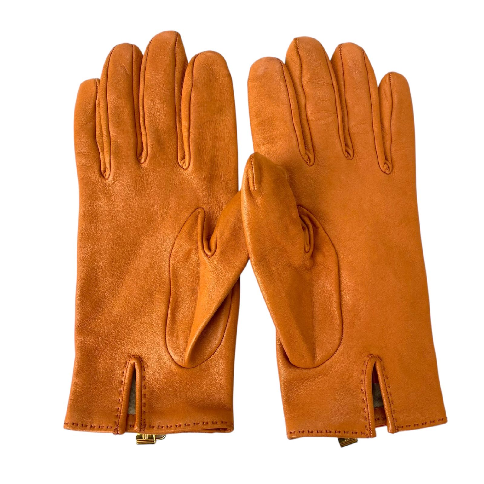 エルメスハーフカナデ ○エルメス HERMES 7ハーフ 手袋 グローブ カナデチャーム
