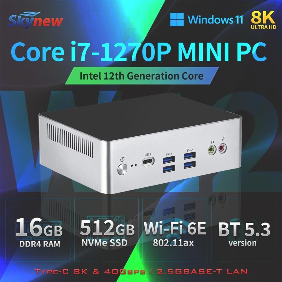 ミニPC Corei7 Windows11 メモリ16GB デスクトップパソコン